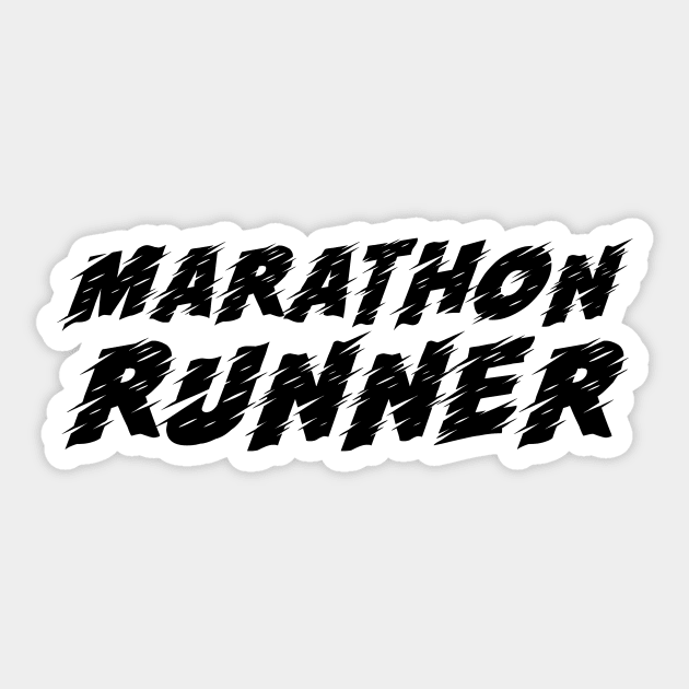 Marathon Runner Half Full 13.1 26.2 10k 5k Run Race Sticker by charlescheshire